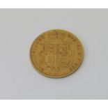 Young head Victoria shield back half sovereign dated 1876