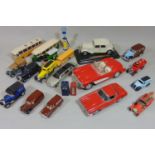 Mixed collection of unboxed model cars including Danbury Mint 1962 Corvette with certificate, Burago