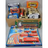 Collection of boxed model cars including Corgi Superhauler set 92610, corgi Eddie Stobart 59504,