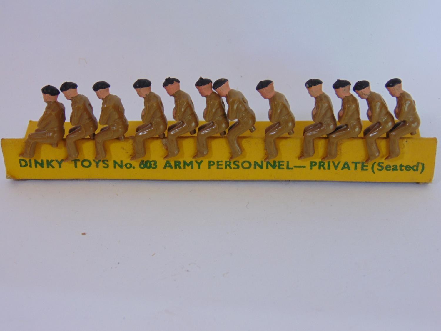 2 complete sets of Dinky Toys 603 Army Personnel (seated) together with other similar unboxed - Image 2 of 4