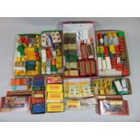 Large collection of model vehicles, mostly by Matchbox including cars, lorries, open top buses,