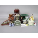 A collection of ceramics including a Border Fine Arts model of a pheasant number A1475, a