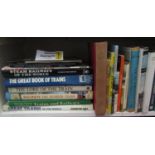 An extensive collection of books about trains, railways and related subjects (1½ shelves)