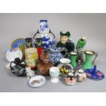 An interesting collection of Shelley ceramics including a Foley Intarsio toby jug in the form of