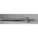 19th century French chassepot bayonet the blade dated 1873, number 13528