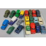 collection of 23 Corgi Morris Minor vehicles together with 16 empty Corgi Morris Minor boxes from