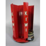 Kiwi revolving boot polished stand, 30 cm high