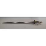 1796 pattern infantry officer squadron dress sword, 77cm long