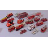Collection of 17 unboxed fire engines by Lesney, Days Gone, Corgi Juniors, Dinky fire engine (