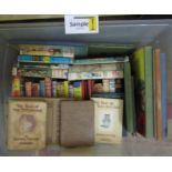 Two boxes containing an extensive quantity of vintage children's books to include Enid Blyton,