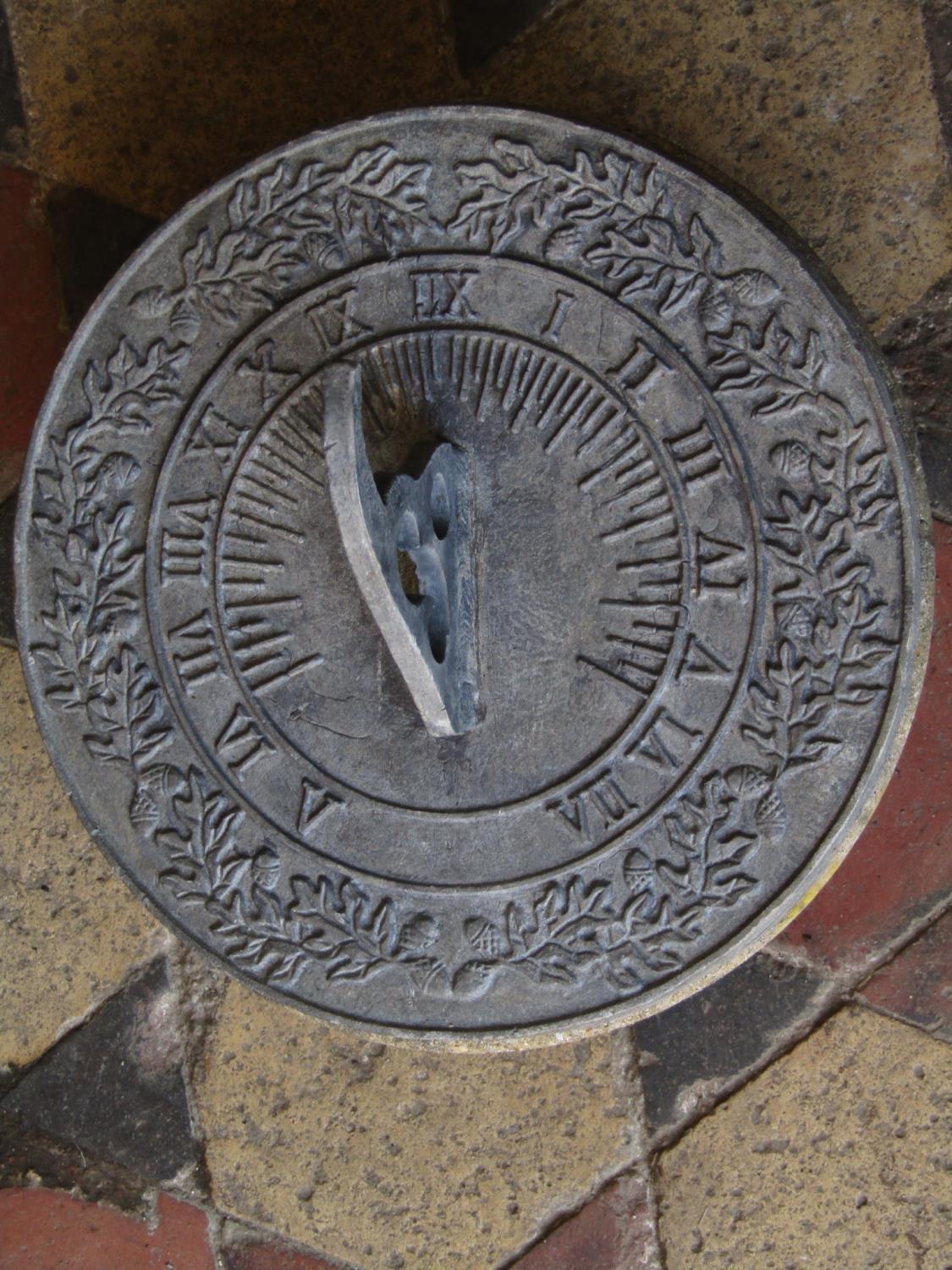 A small weathered copper with flared rim and riveted seams, 45 cm in diameter (drilled base), - Image 2 of 4