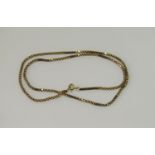 9ct box link chain necklace, 7g