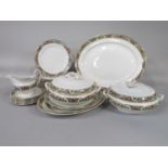 A collection of Losol ware dinnerwares comprising a pair of tureens and cover, three oval