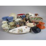 A collection of Royal Doulton Bunnykins nursery wares including three bowls, two mugs, a cup, a