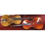 Tatra by Rosetti cello, 124 cm high; together with a further Chinese cello, 128 cm high (2)