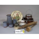 A collection of Royal Albert Crown China tea wares comprising milk jug, sugar bowl, pair of cake