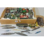 Collection of military model vehicles by Dinky, Lesney, Corgi Juniors, Husky including die-cast