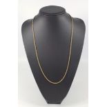 ITALIAN 18 CT GOLD ROPE TWIST NECKLACE, IMPORT MARKS LONDON 1976, 21.4 GRAMS.