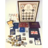 ELIZABETH II SILVER PROOF 25 PENCE, 1977, GUERNSEY SILVER PROOF £1, 1997, LAST £ S D, PROOF SET,