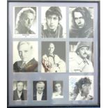 HOLLYWOOD FILM GREATS - AUTOGRAPHED IMAGES COMPRISING: MICHAEL DOUGLAS, AL PACINO, GARY OLDMAN,