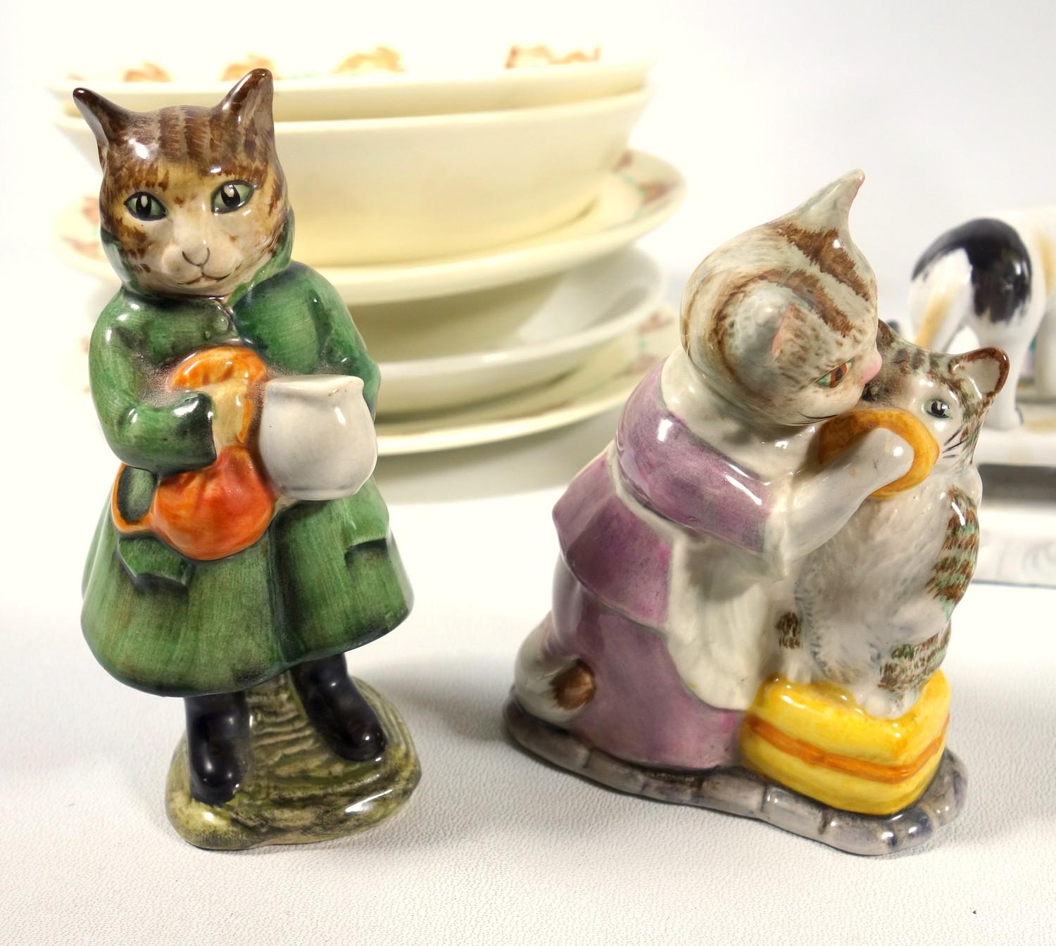 BESWICK BEATRIX POTTER GROUP, 'TABITHA TWITCHIT AND MISS MOPPET' (H. 9 CM), SIMILAR MODEL ' - Image 4 of 6