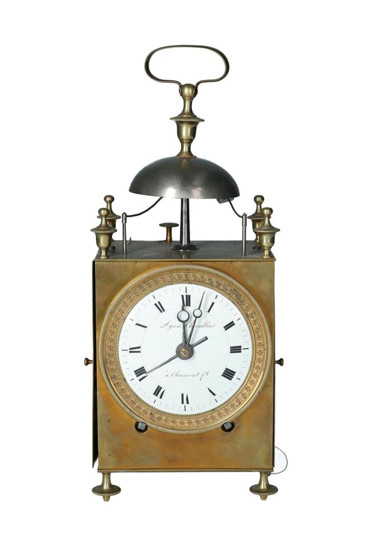 Capucine travel clock, Lyon Chevallier à Clermont ferrand. Around 1820.