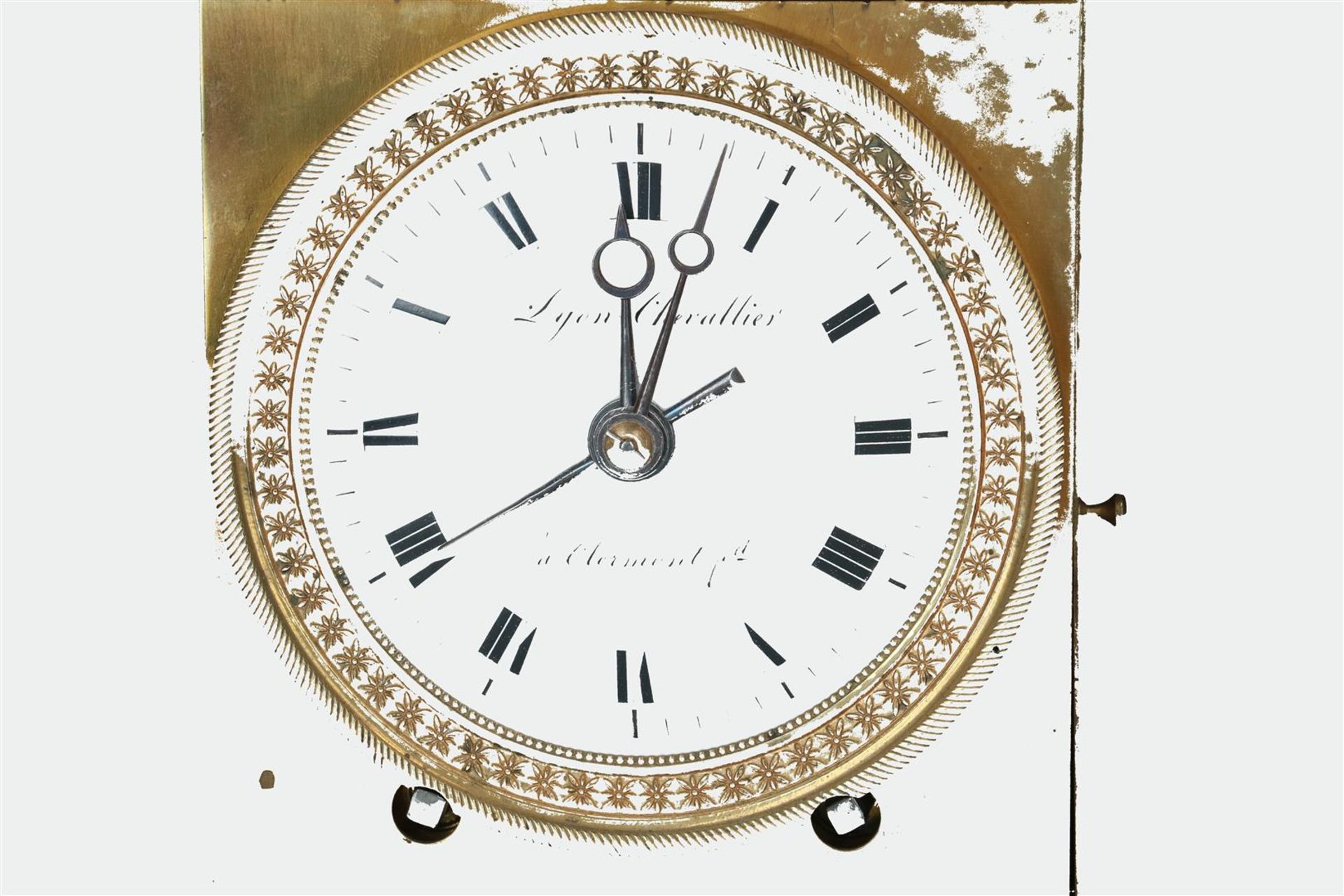 Capucine travel clock, Lyon Chevallier à Clermont ferrand. Around 1820. - Image 5 of 6