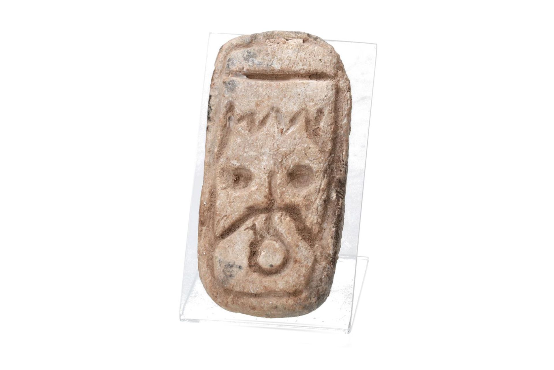 A Medieval Coptic stone bread seal. Approx. 7th/8th century. Provenance: Aloha, Antibes. Gabriëlse
