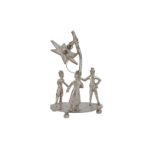 A first grade silver miniature of the Epiphany. Holland, 18th century. Total weight approx. 41 g.