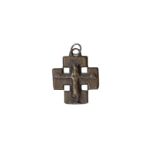 A bronze Jerusalem cross. France, 13th century. Provenance: Prunier Louvier. Gabriëlse Collection,