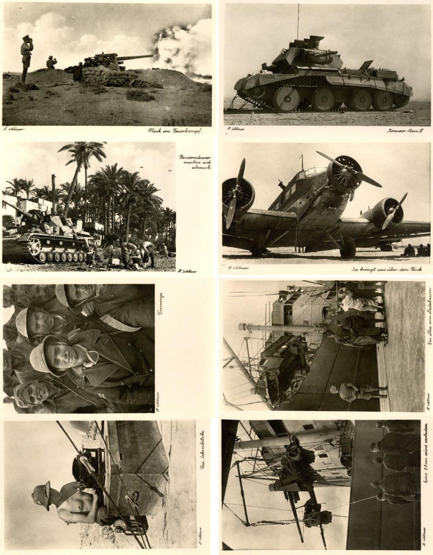 Militaer,WK II,sonstigeWK II Afrika Partie mit circa 110 Foto-Karten (ohne AK-Einteilung)