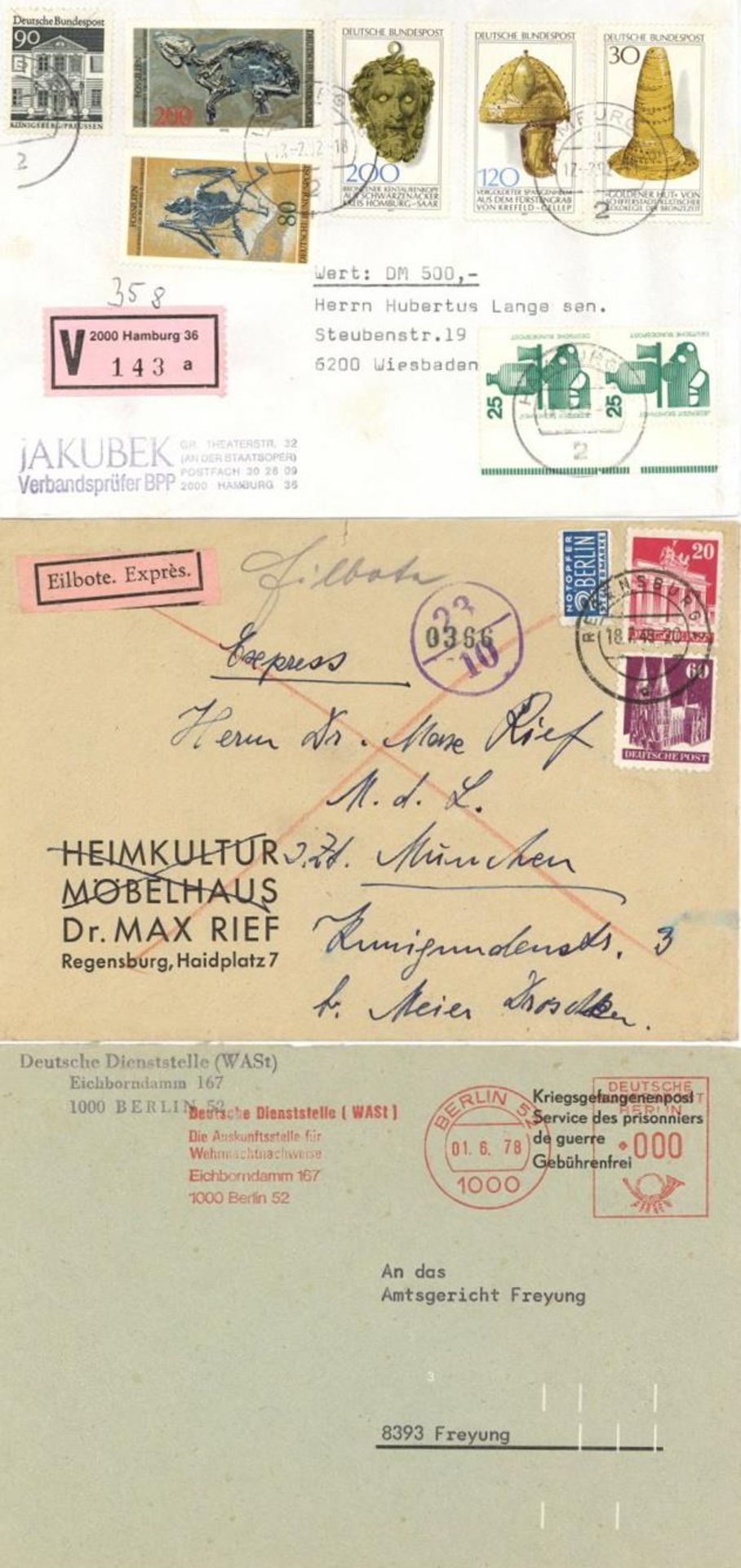 1948/2001 (ca.) voluminöser Nachlassposten von 41 Alben (je ein Album Berlin und DDR) voll mit