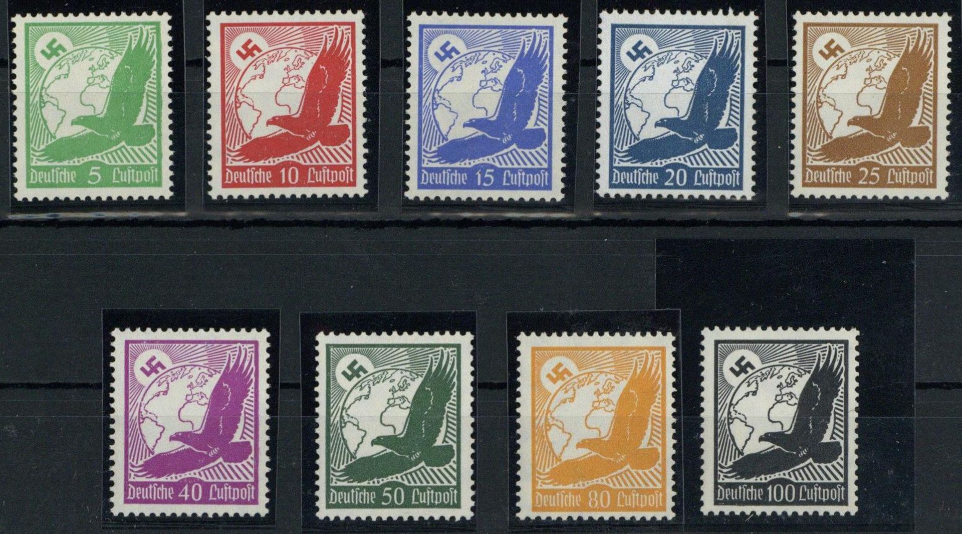 DR, Mi.Nr.529-37, 1934, 5-100 Pf Steinadler, postfrisch, einwandfrei