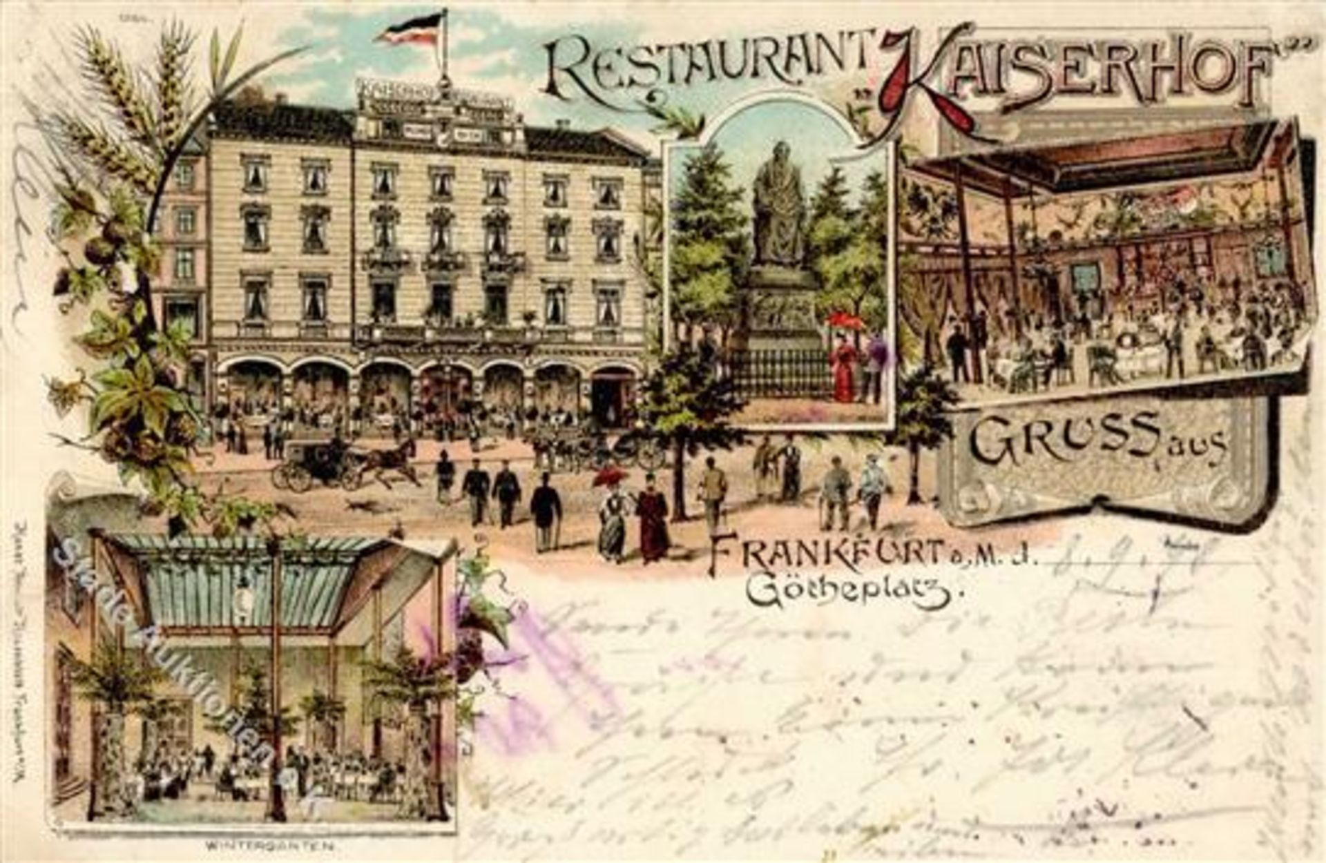 FRANKFURT(6000) - Restaurant KAISERHOF - Götheplatz I-IIDieses Los wird in einer online-Auktion ohne