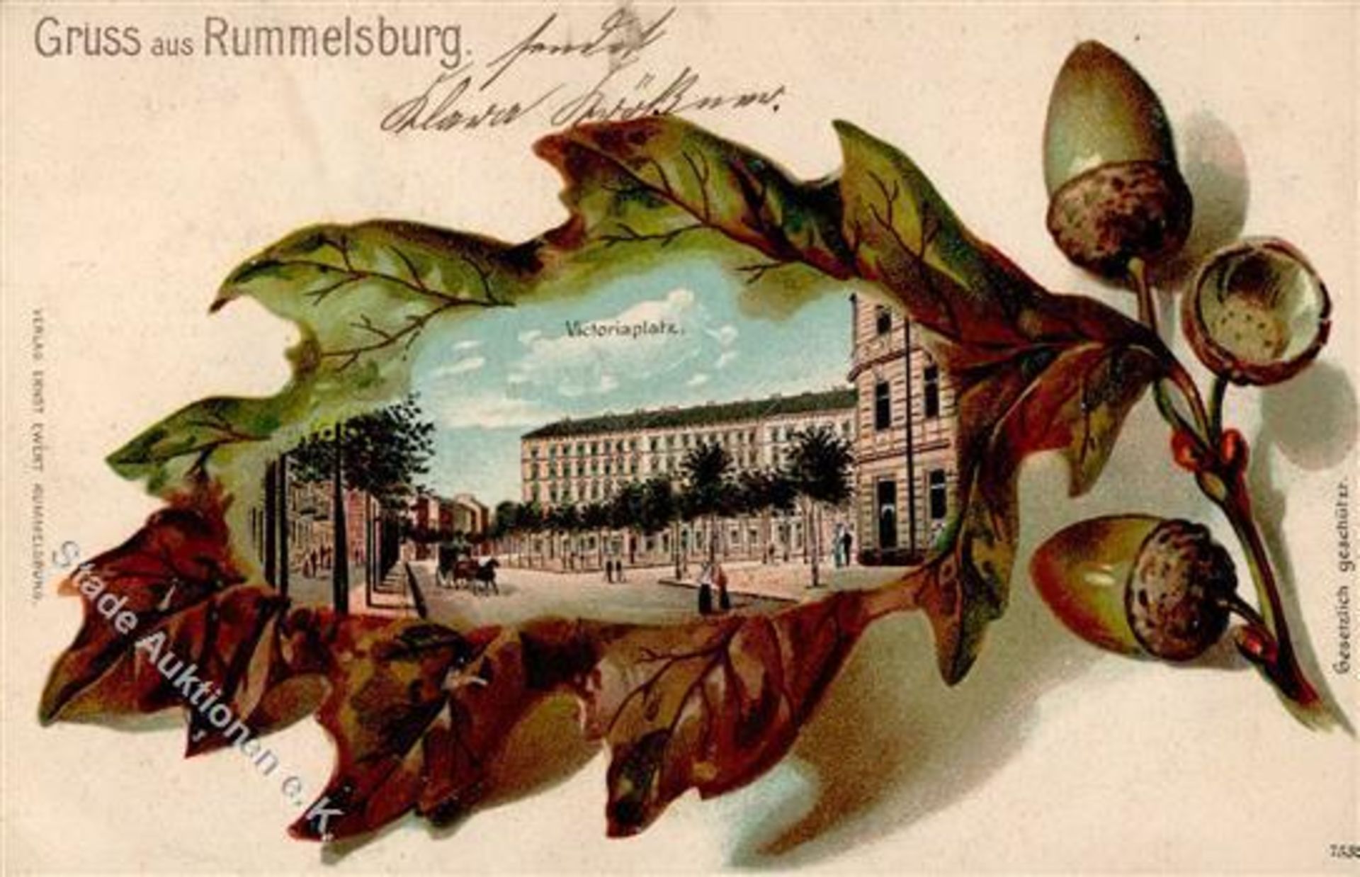 Rummelsburg (O1199) Victoriaplatz Prägedruck 1903 II (Stauchung)Dieses Los wird in einer online-