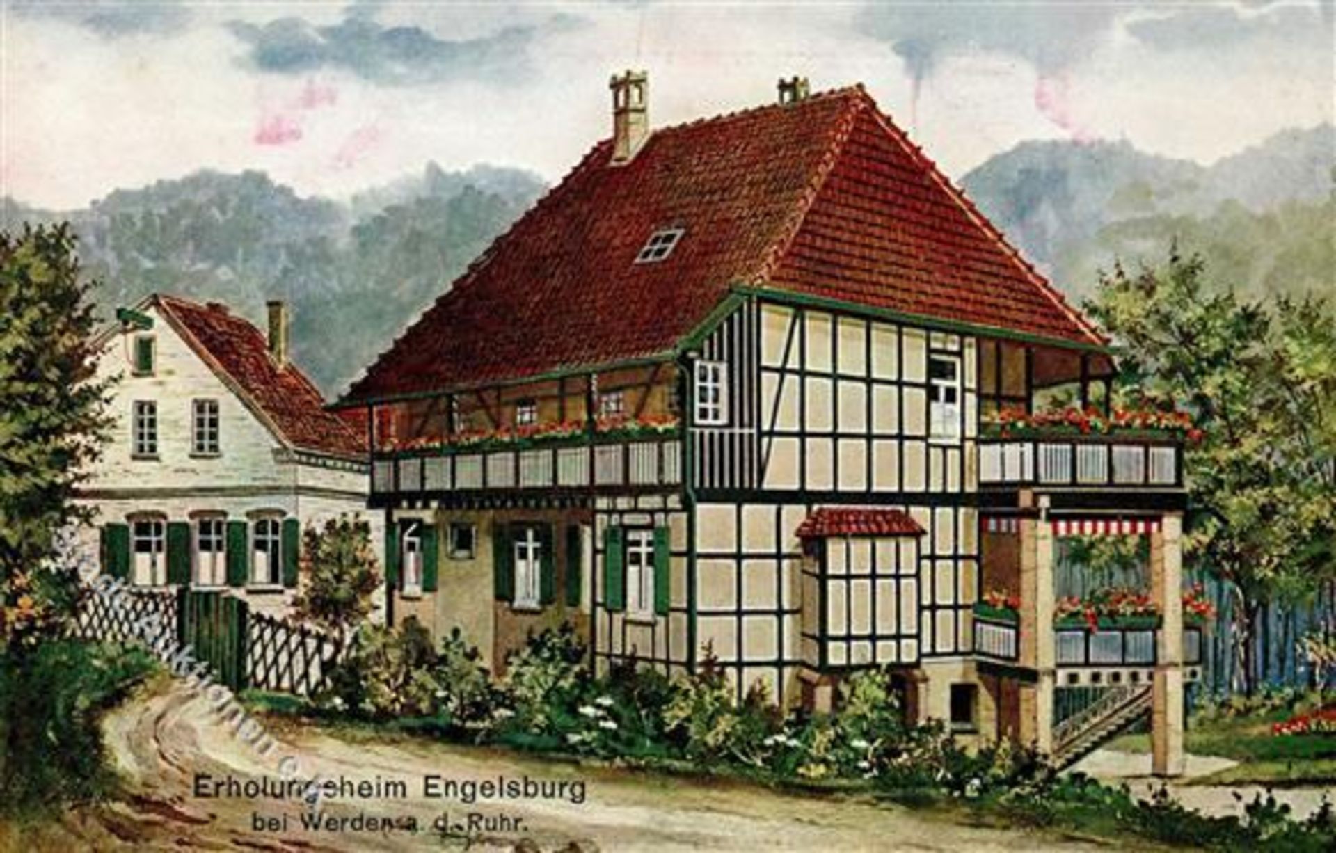 Werden (4300) Gasthaus Engelsburg II (Stauchung)Dieses Los wird in einer online-Auktion ohne