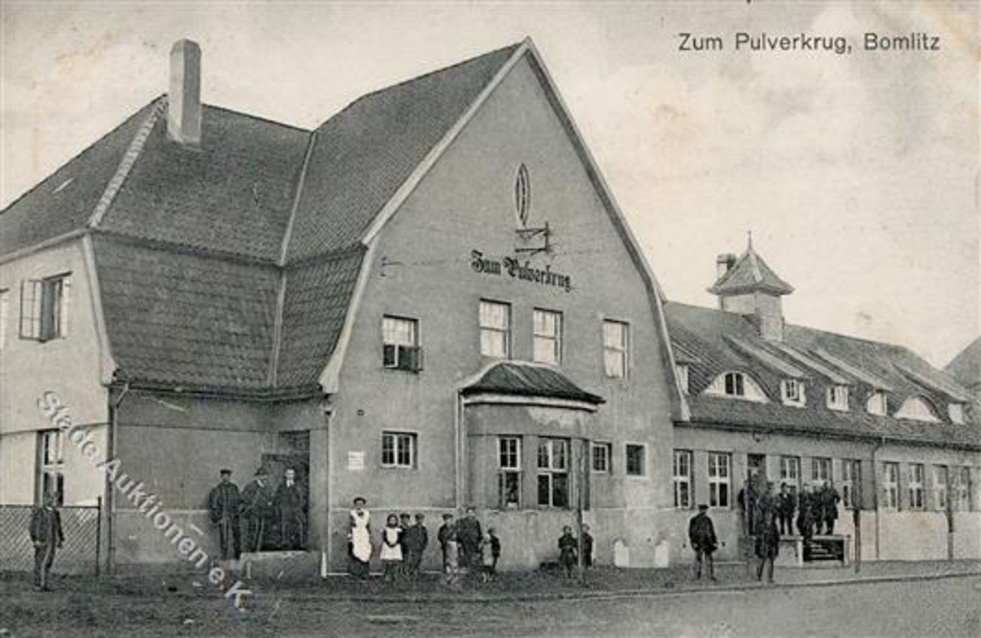 Bomlitz (3036) Gasthaus zum Pulverkrug 1917 I-IIDieses Los wird in einer online-Auktion ohne