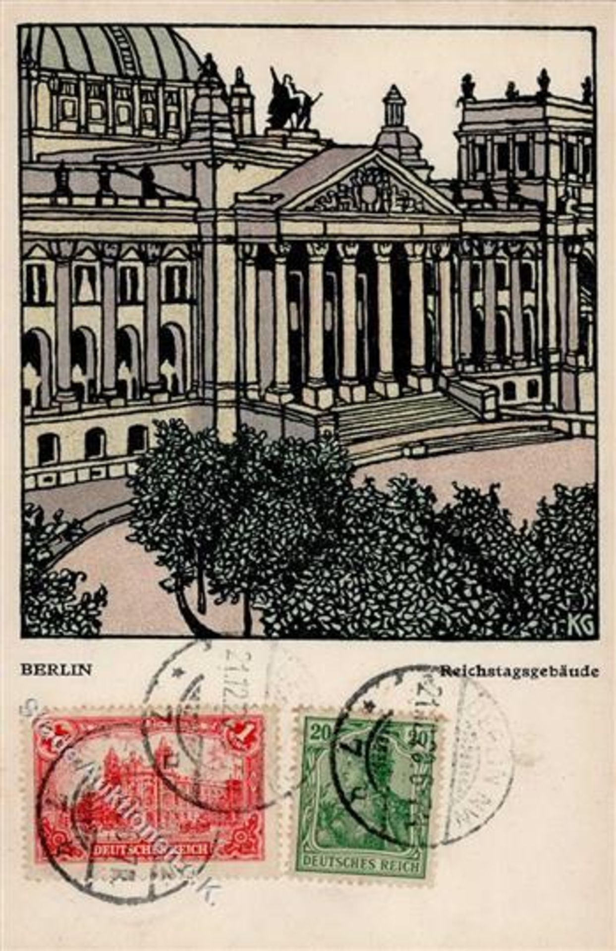 Kunst u. Kultur,Kunst,Wiener WerkstaettenWiener Werkstätte 438 Kalhammer, Gustav Reichstagsgebäude