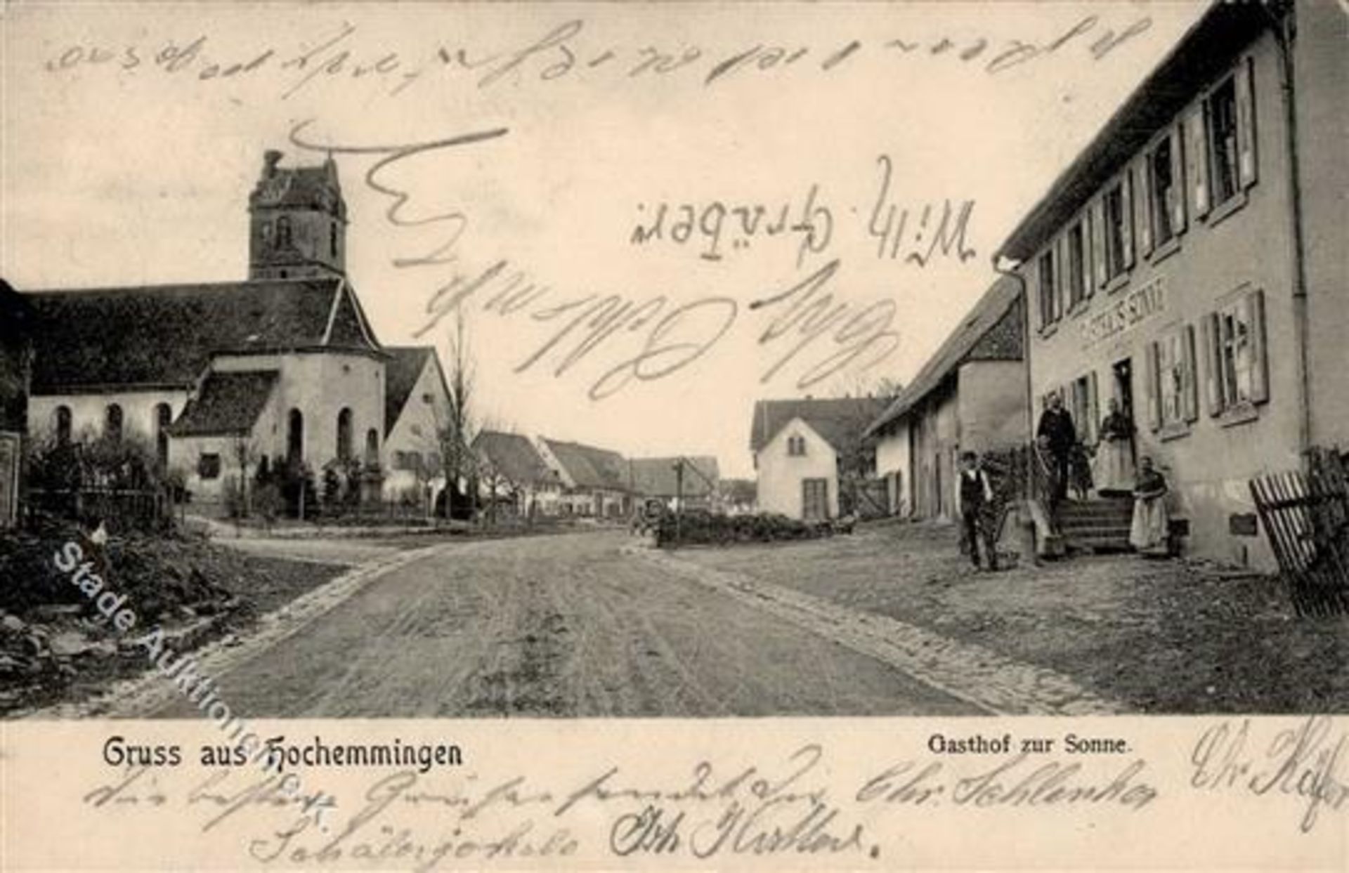 Hochemmingen (7737) Gasthaus zur Sonne 1905 I-IIDieses Los wird in einer online-Auktion ohne