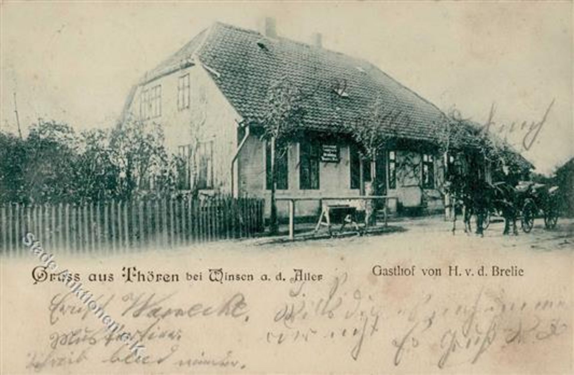 Thören (3100) Gasthaus Brelie 1907 I-IIDieses Los wird in einer online-Auktion ohne Publikum