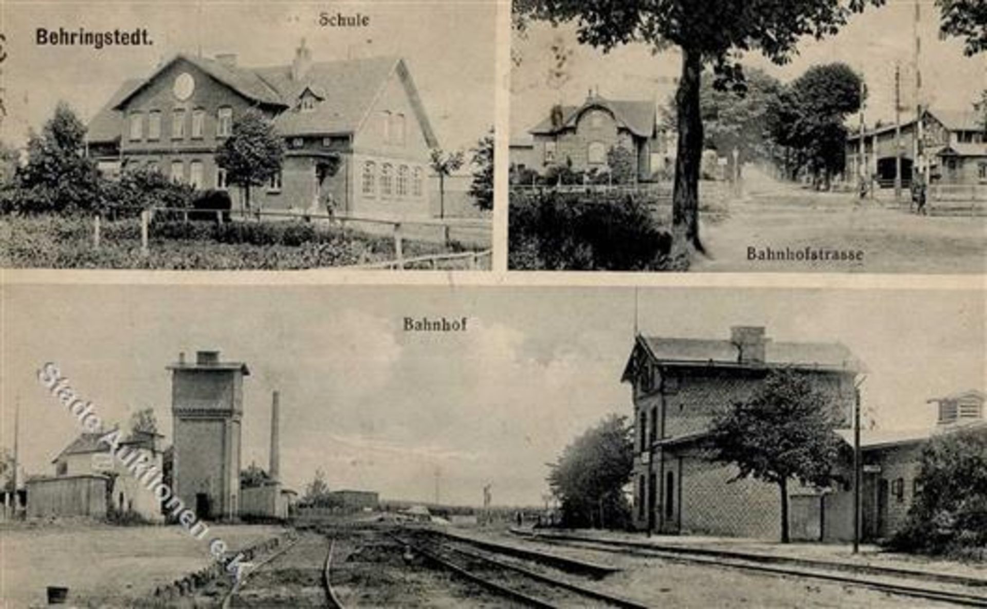 Beringstedt (2211) Bahnhof 1918 I-IIDieses Los wird in einer online-Auktion ohne Publikum