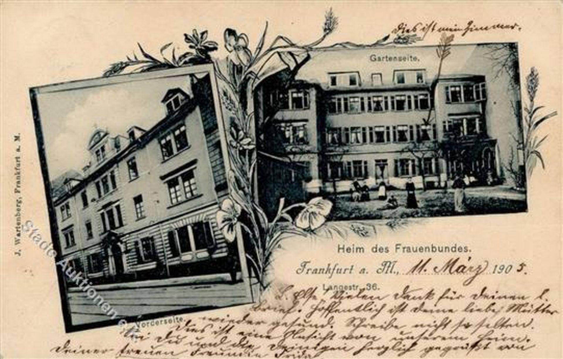 FRANKFURT (6000) - Heim des Frauenbundes - Langestrasse IDieses Los wird in einer online-Auktion