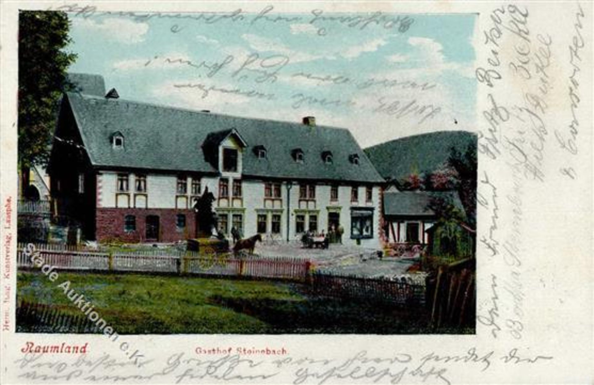 Raumland (5920) Gasthaus Steinebach 1905 I-Dieses Los wird in einer online-Auktion ohne Publikum