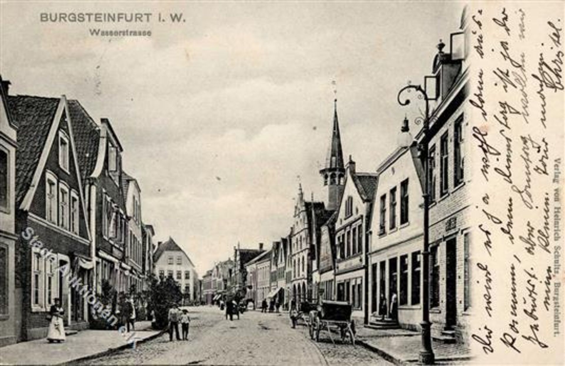 Burgsteinfurt (4430) Wasserstrasse 1910 IDieses Los wird in einer online-Auktion ohne Publikum