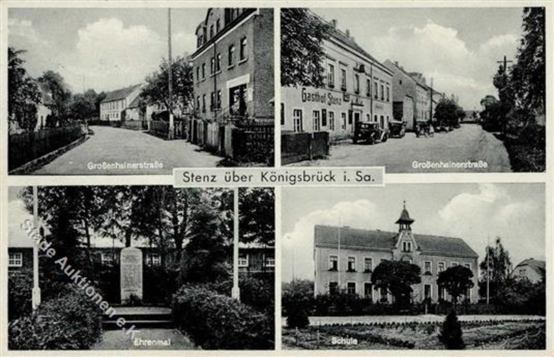 Königsbrück (O8293) Großenhainerstrasse Gasthaus Stenz I-Dieses Los wird in einer online-Auktion