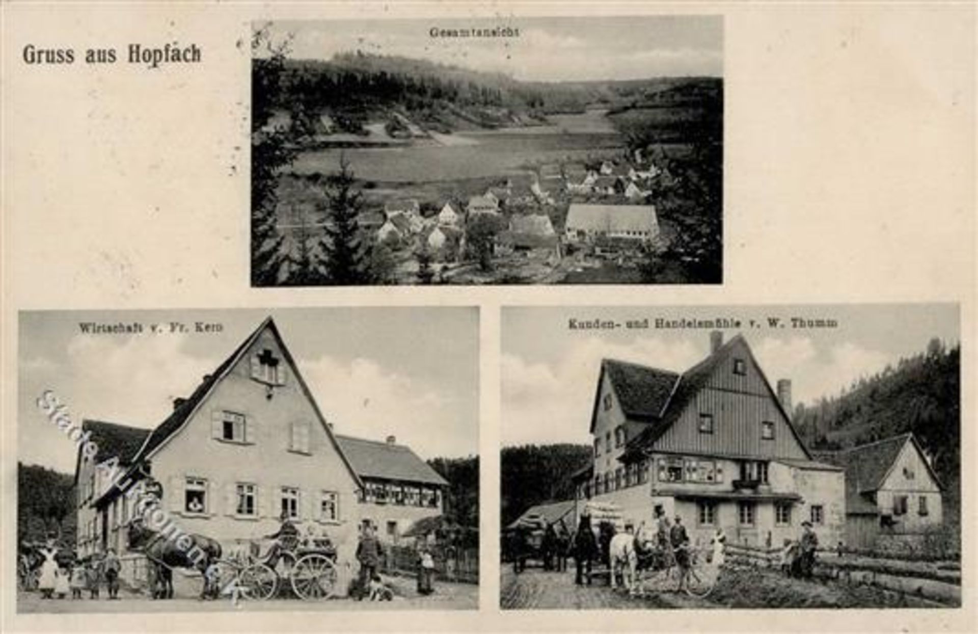 Hopfach (7174) Gasthaus Kern 1913 IDieses Los wird in einer online-Auktion ohne Publikum angeboten.