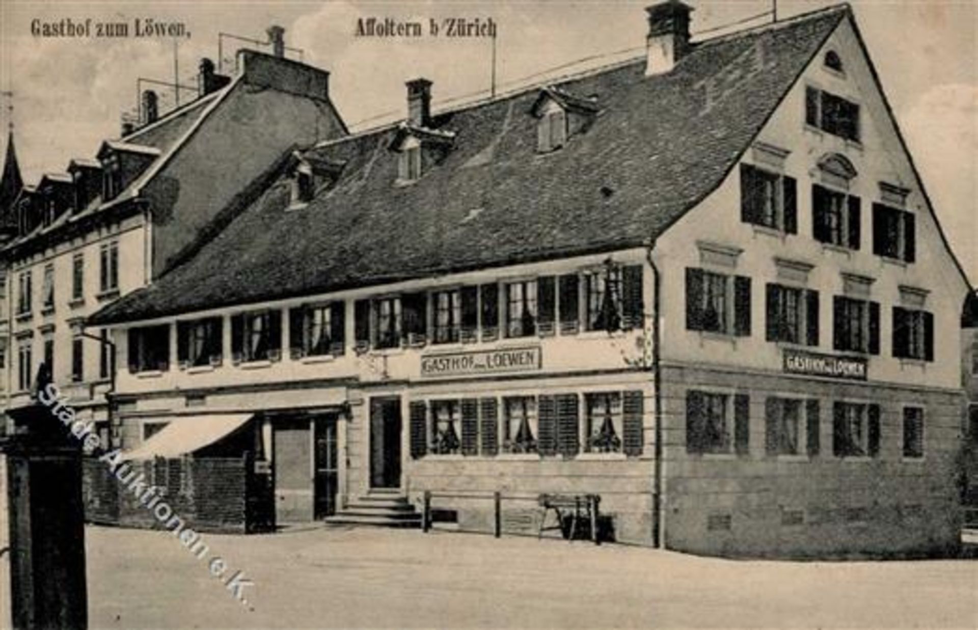 Affoltern am Albis (8910) Schweiz Gasthaus zum Löwen I-IIDieses Los wird in einer online-Auktion