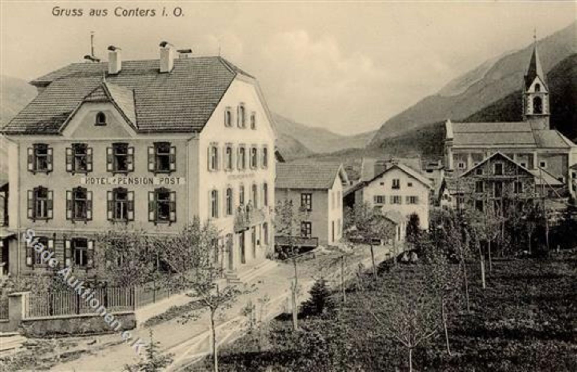 Conters im Prättigau (7241) Schweiz Hotel Post IDieses Los wird in einer online-Auktion ohne