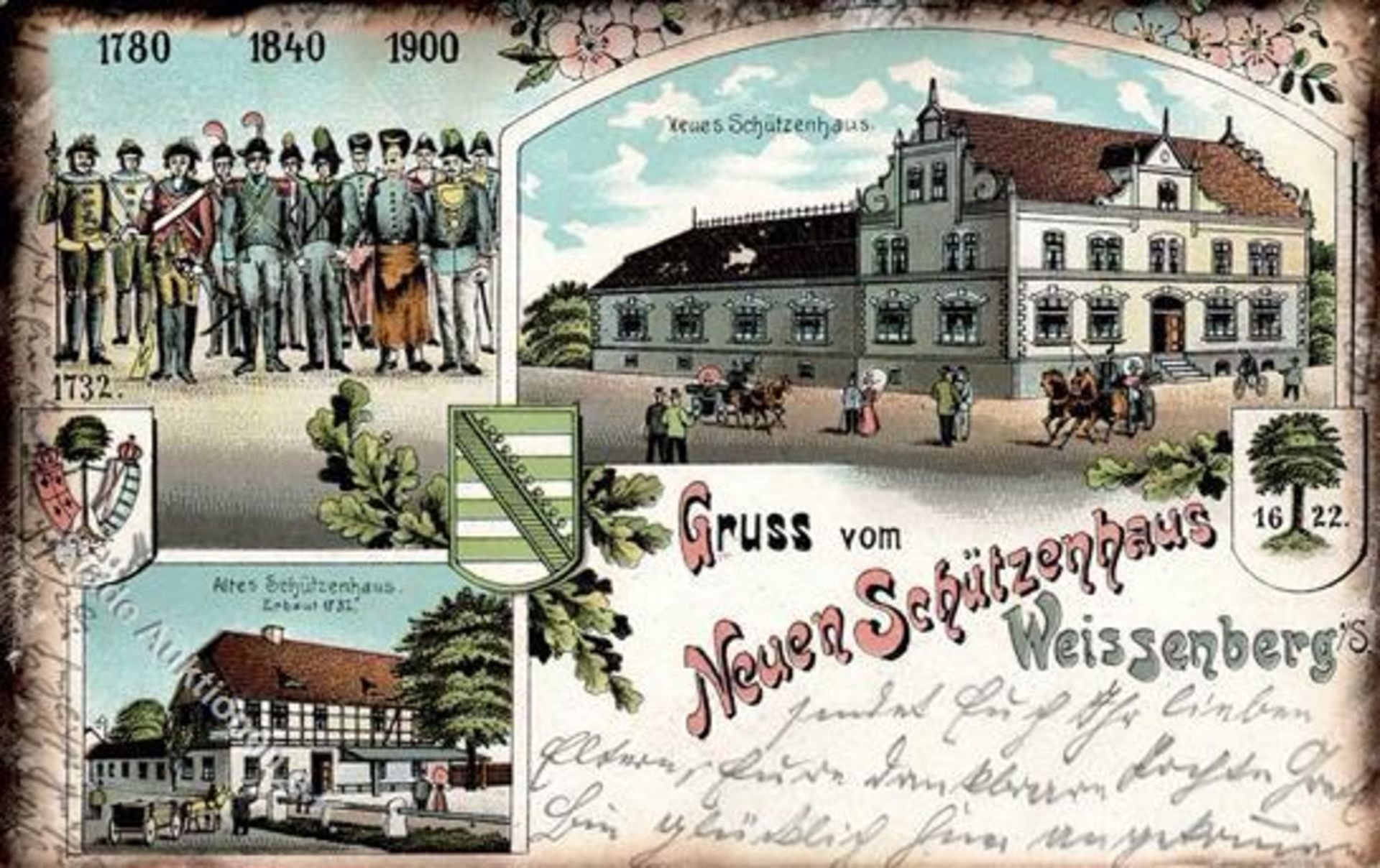 Weißenberg (O8601) Schützenhaus Lithographie 1906 I-IIDieses Los wird in einer online-Auktion ohne