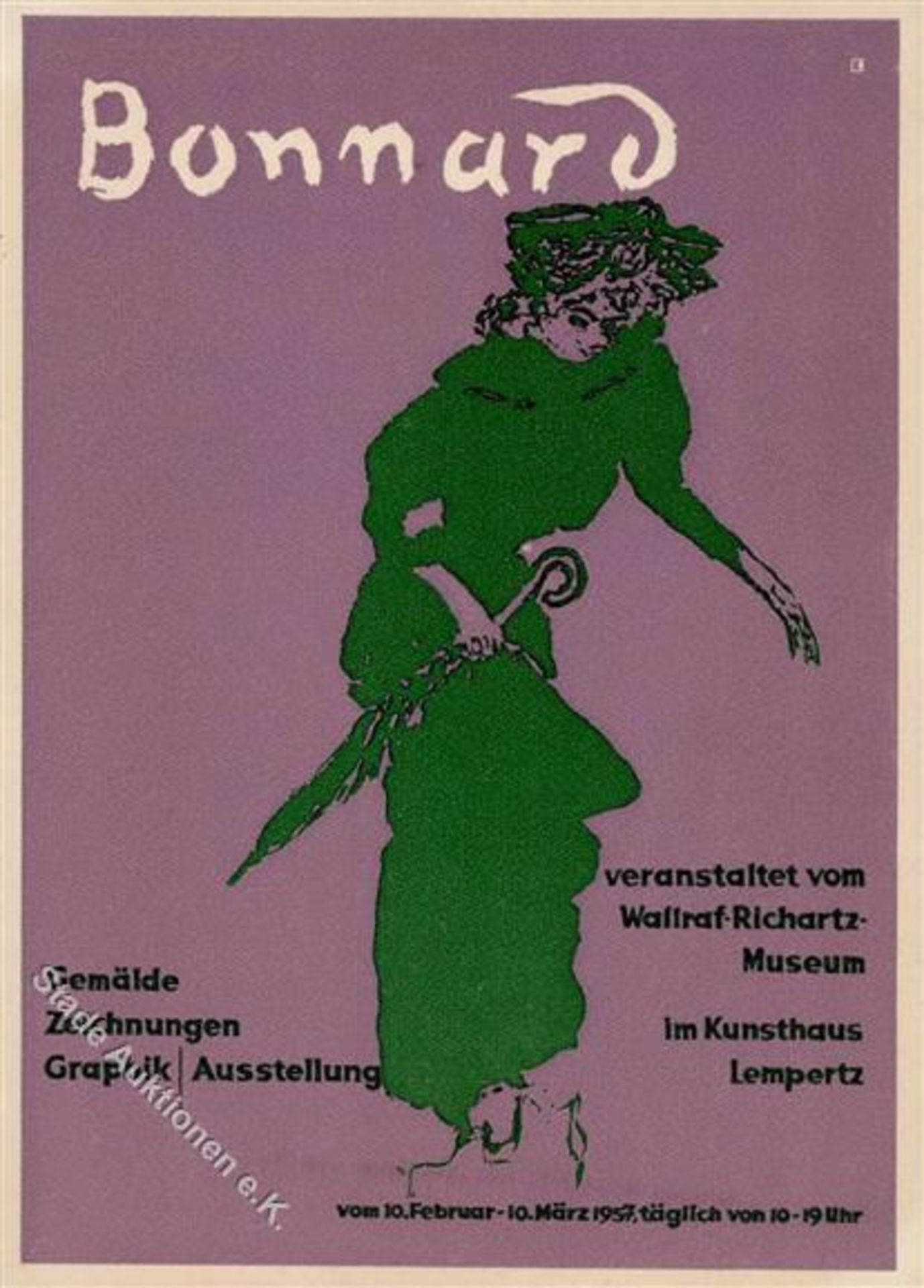 Kunst u. Kultur,Museen, Ausstellungen,Kunstausstellung Köln Stadt (5000) Bonnard Im Kusthaus